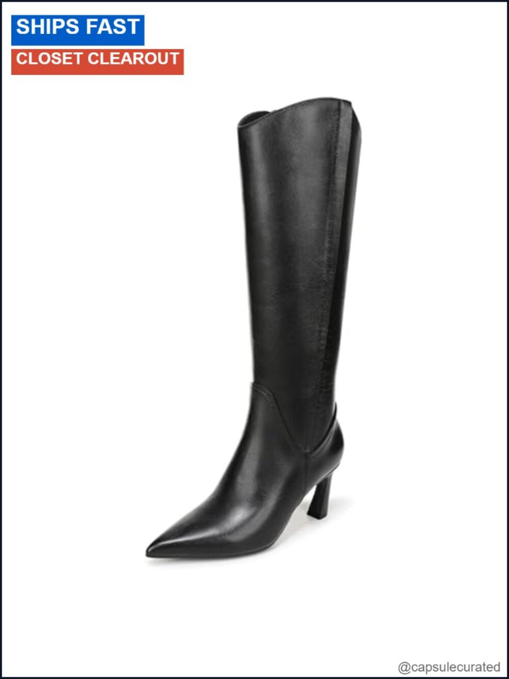 Naturalizer Emily Knee High Leather Boots Narrow Calf Women's Shoes